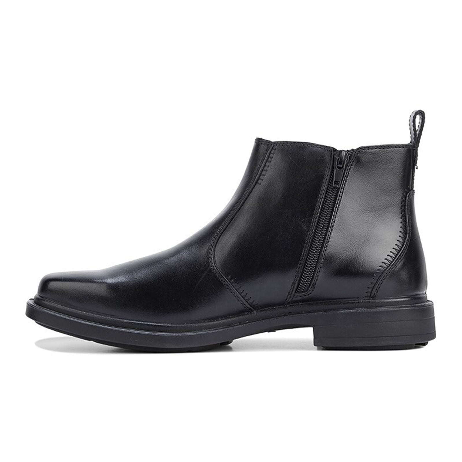 HUSH PUPPIES DEACON Mens Leather Boots Shoes Slip On Extra Wide Work Comfort-4