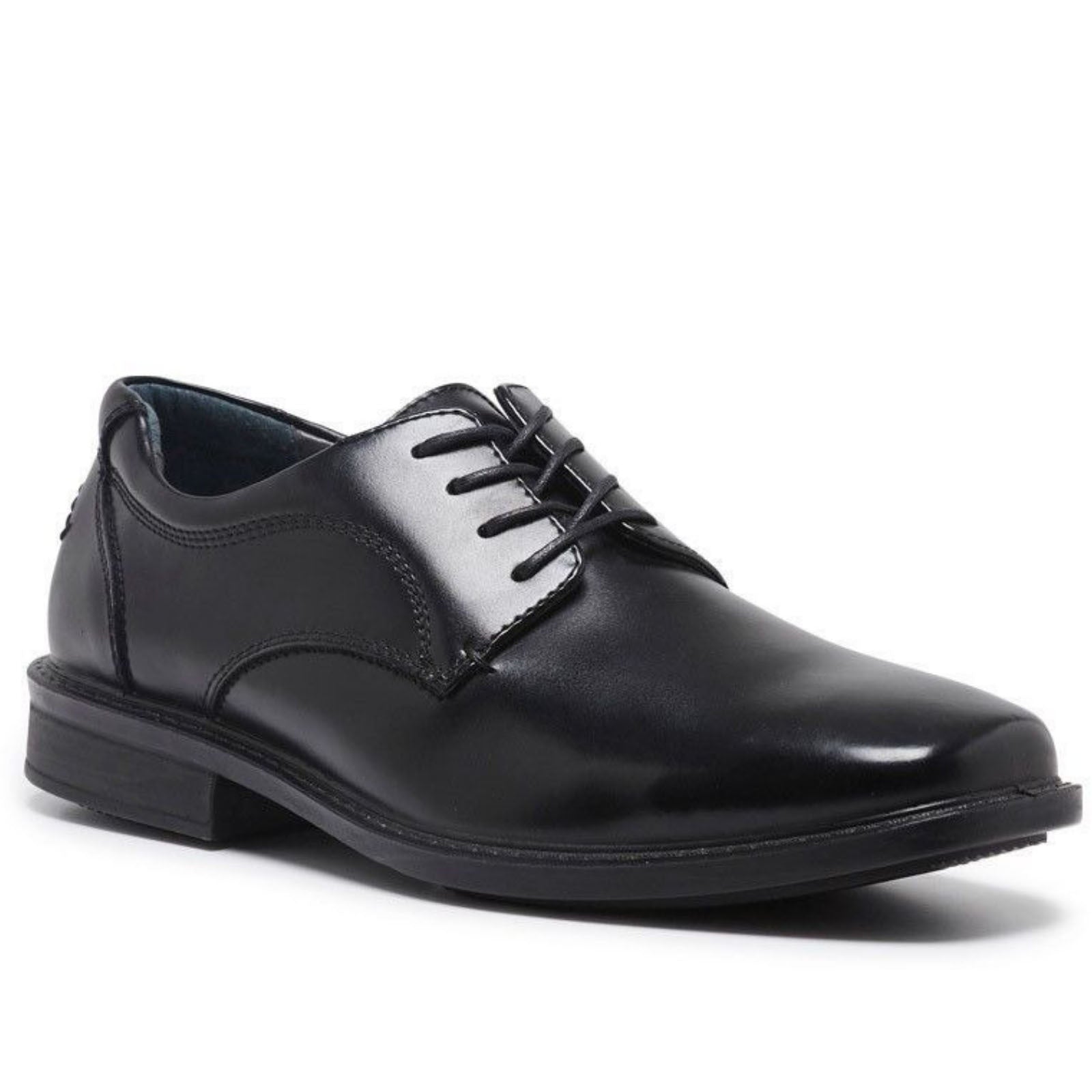 HUSH PUPPIES HEATHCOTE Leather Everyday Shoes Lace Up Extra Wide Work Business-0