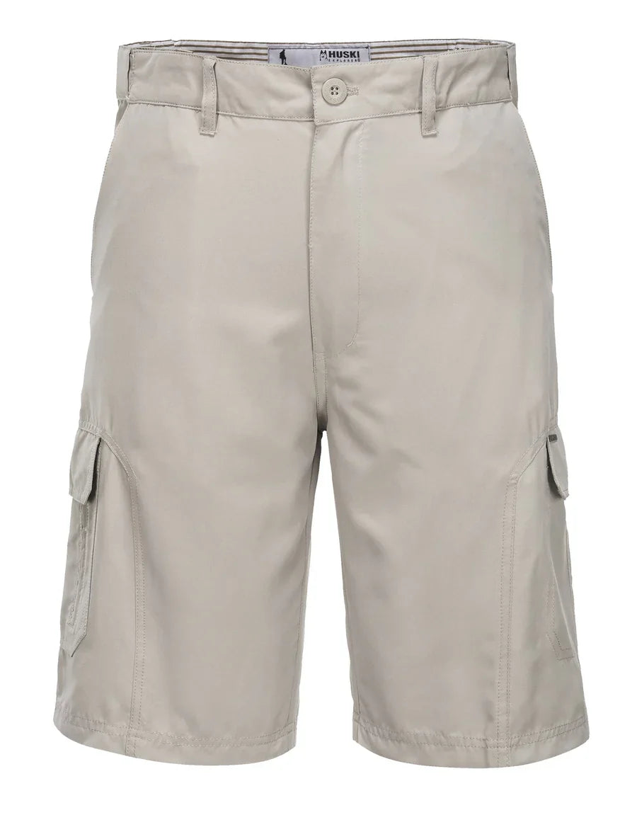 HUSKI Cargo Shorts Mens Cascade Microfibre Flexi Fit Short Army Military 515206-5