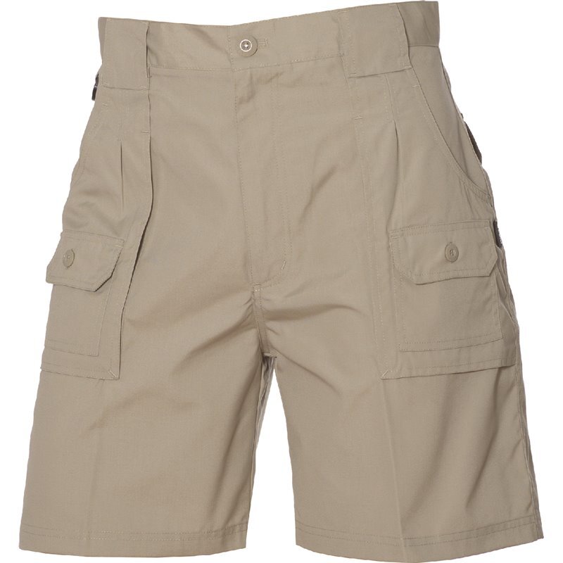 HUSKI Mens Cargo Shorts Work Casual Workwear - Bone-5
