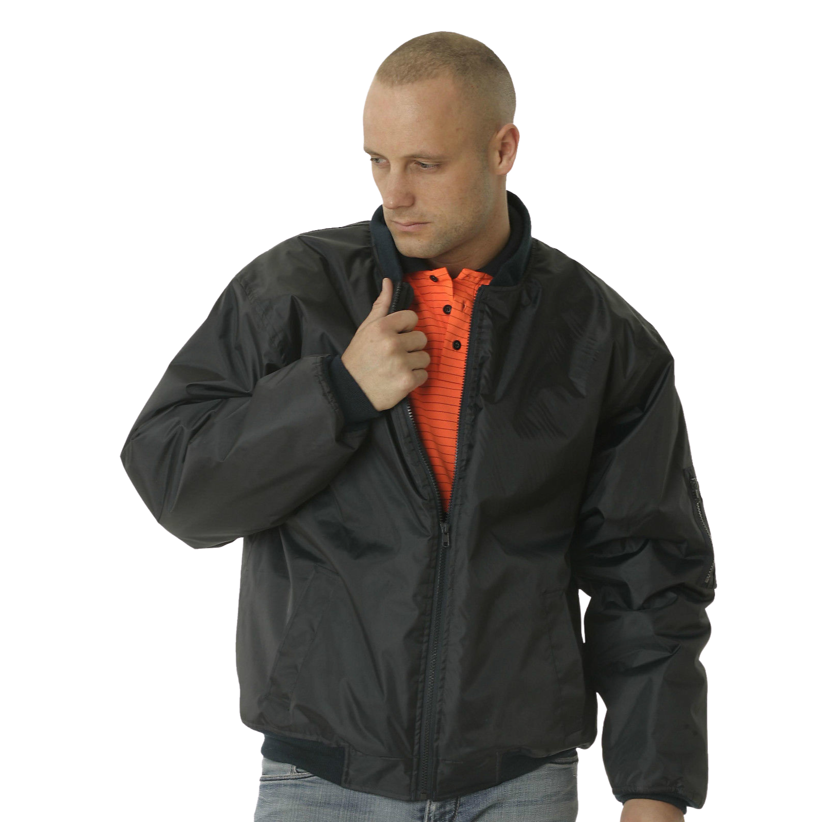 HUSKI Mens Quilted Combat Bomber Waterproof Jacket Windproof Workwear Coat-1