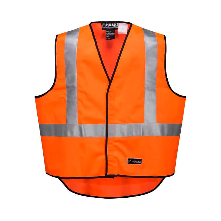 HUSKI Hi Vis Patrol Vest 3M Reflective Tape Safety Workwear High Visibility-4