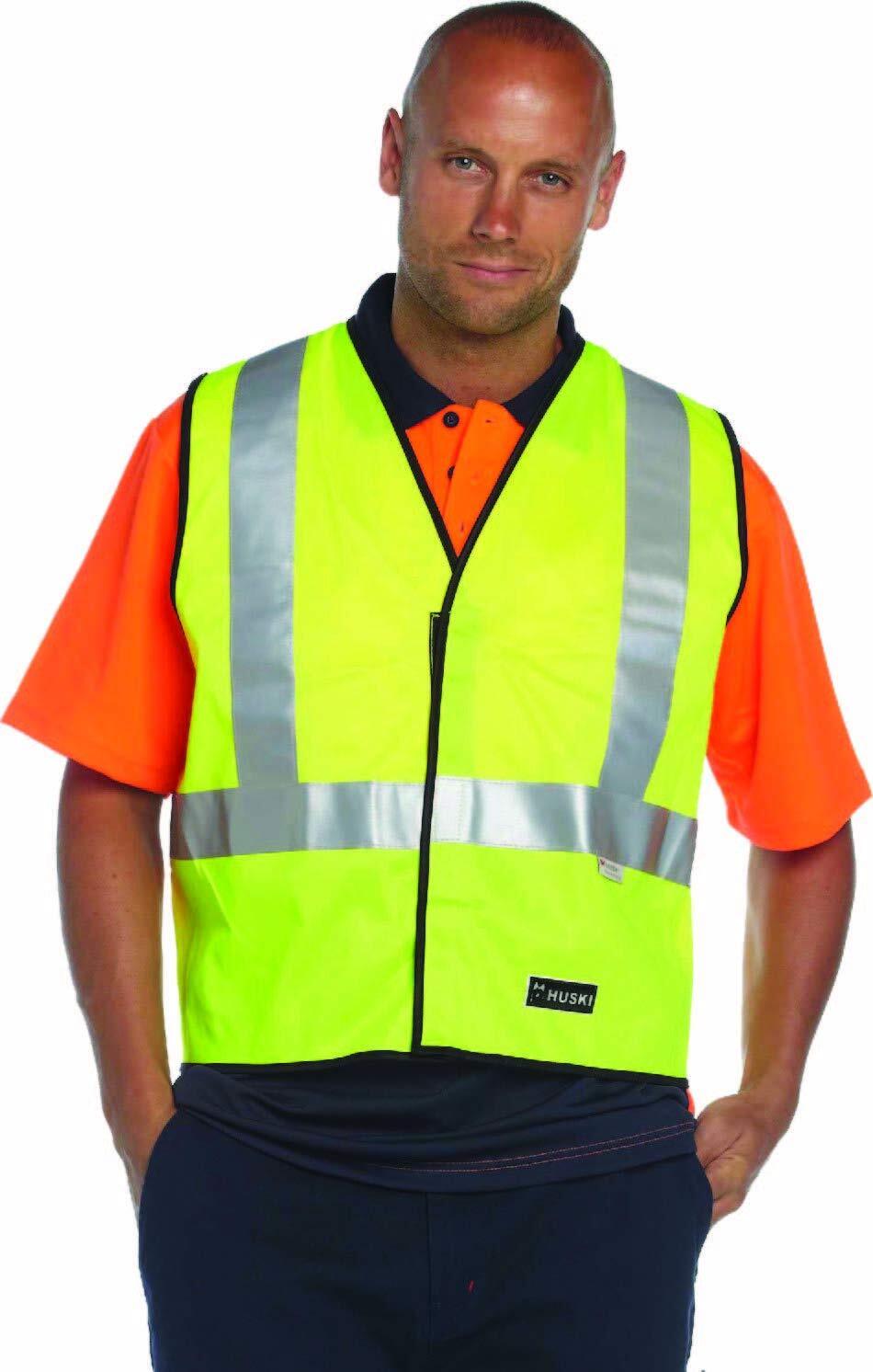 HUSKI Hi Vis Patrol Vest 3M Reflective Tape Safety Workwear High Visibility-10