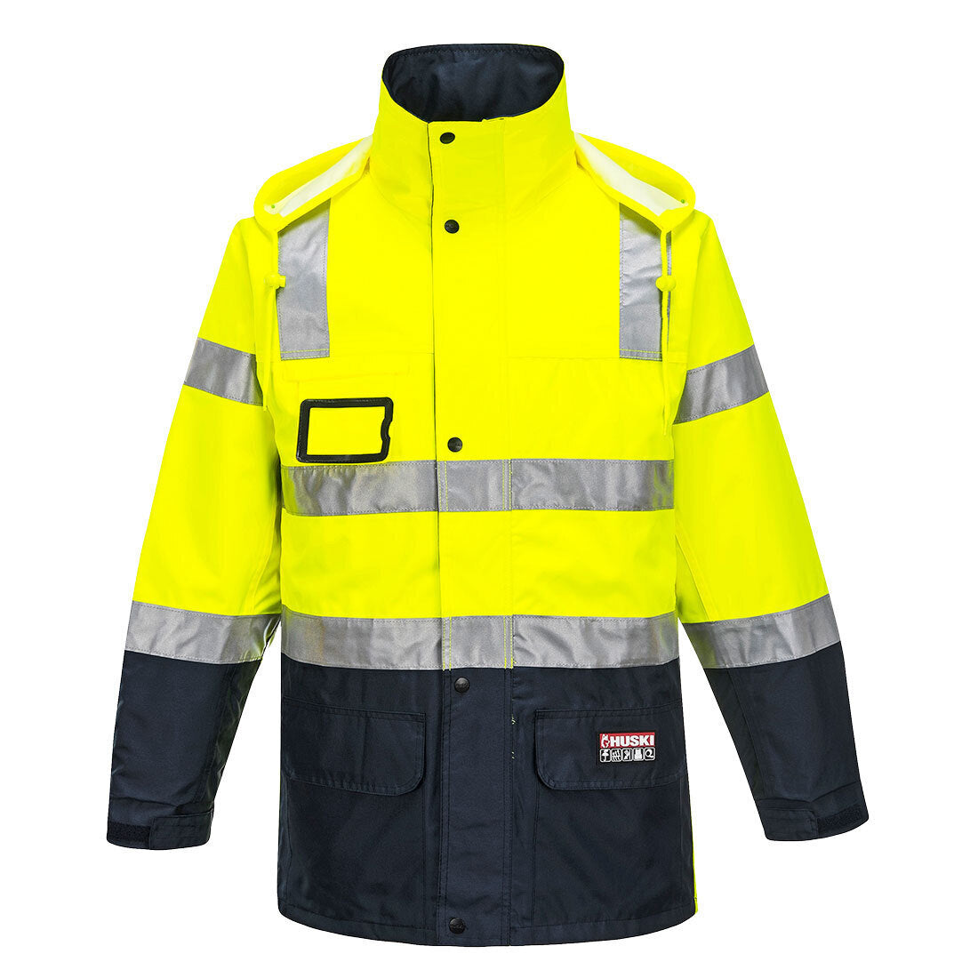 HUSKI Transit Hi Vis Waterproof Jacket Industrial Workwear Reflective UPF 50+-1