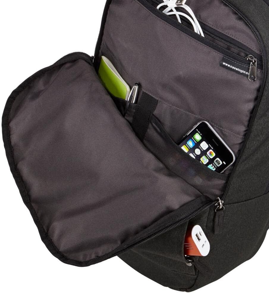 Case Logic Huxton Daypack Backpack Bag w/ Laptop Sleeve 15.6" in Black