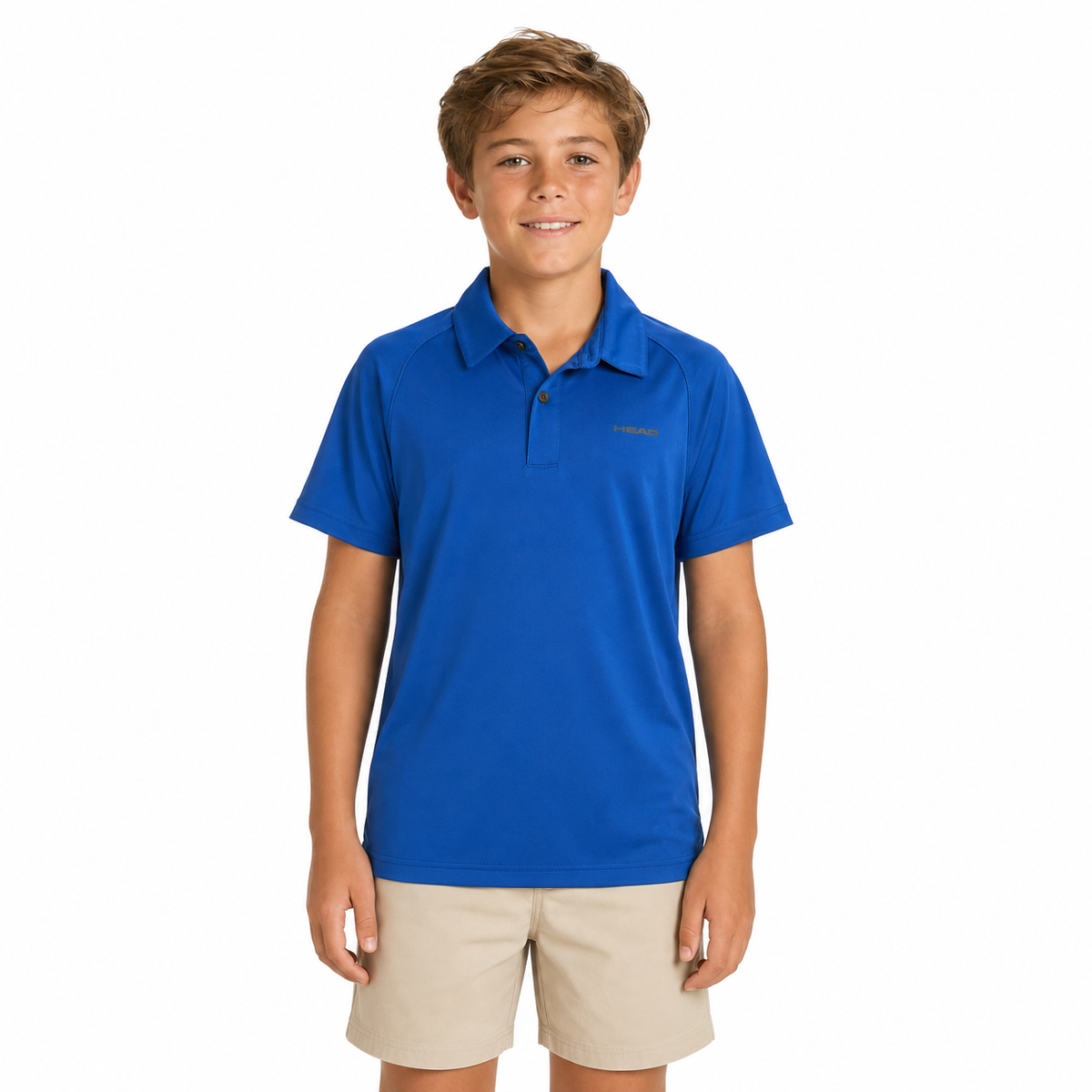 Head Boys Youth Pace Tennis Top Polo Shirt Childrens - Blue