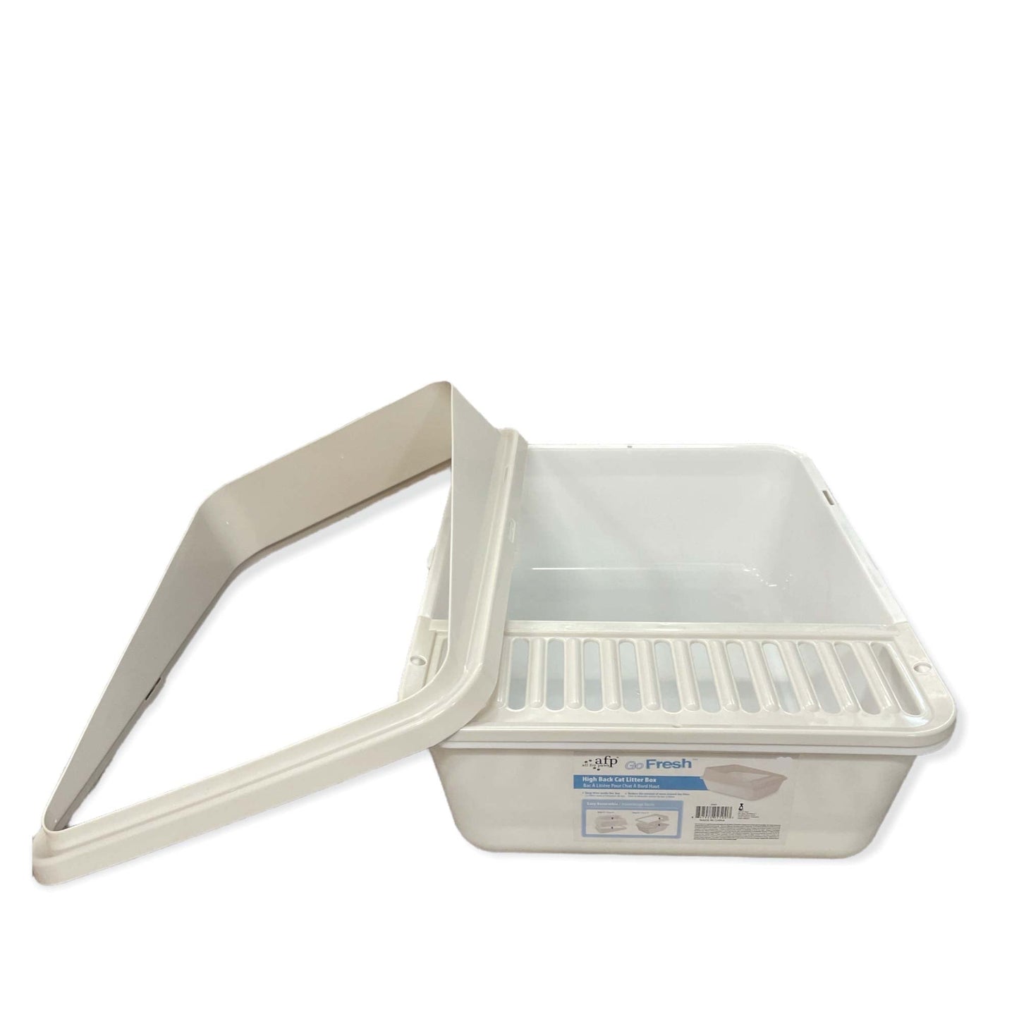 High Back Cat Litter Tray Large - Pet Fresh Clean Kitten Toilet Box-1