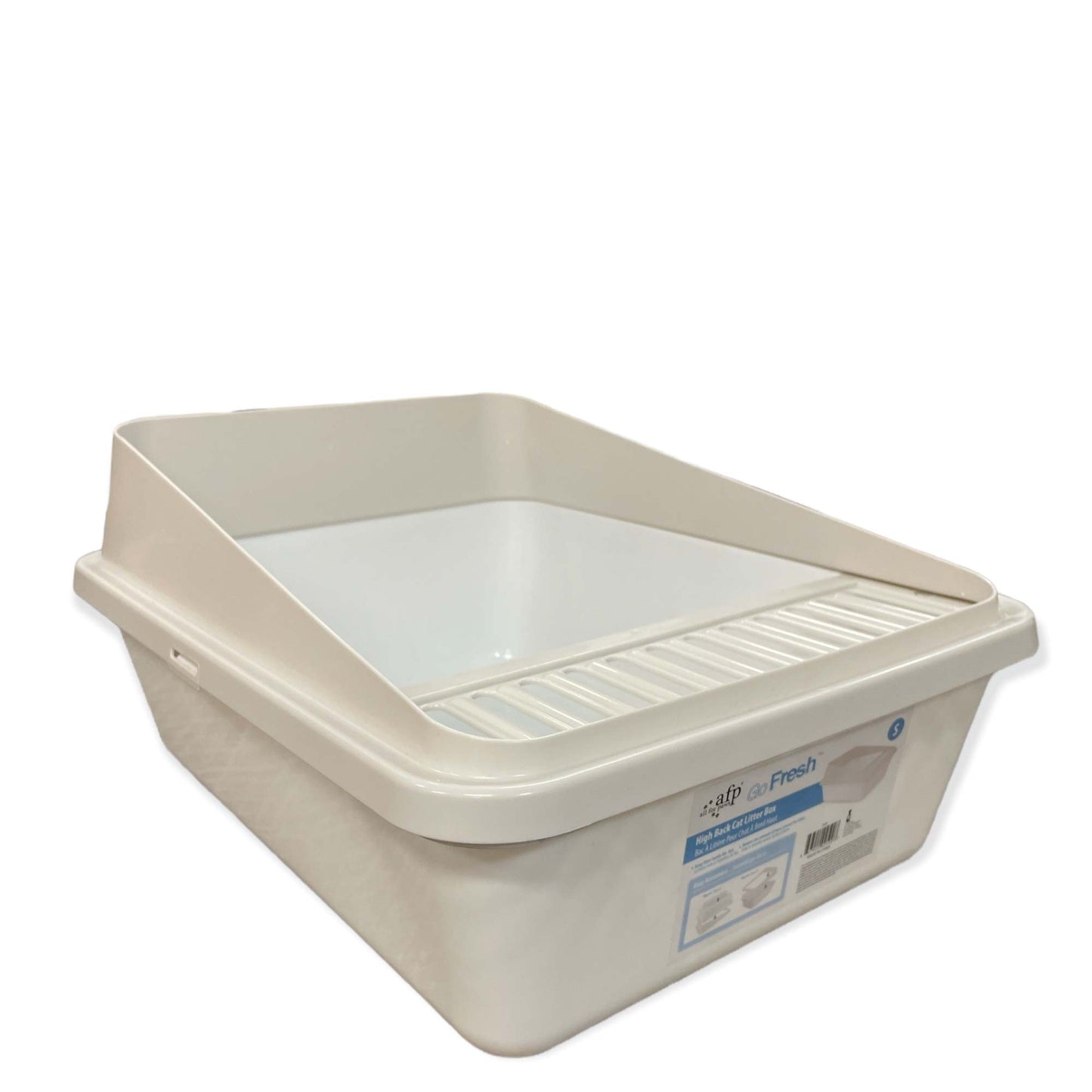 High Back Cat Litter Tray - Pet Fresh Clean Kitten Toilet Box-2