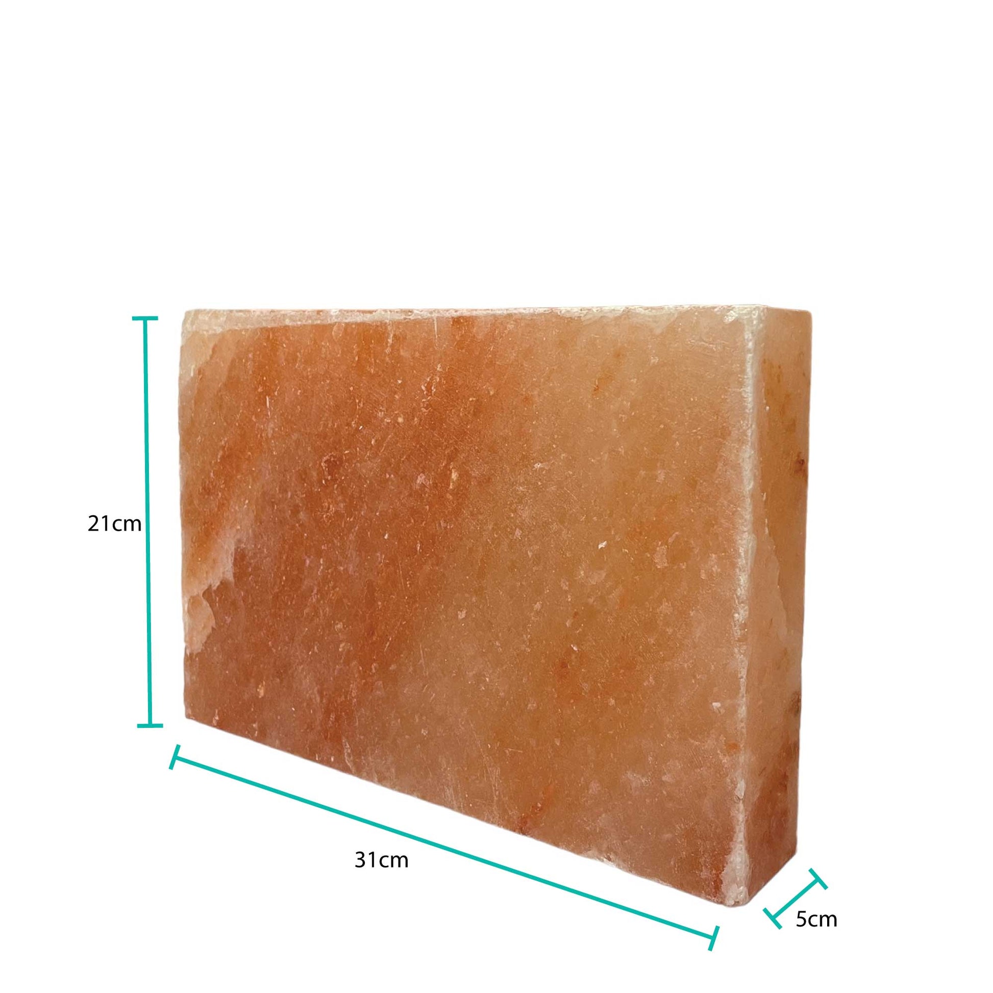 Himalayan Pink Salt Cooking Block 31 x 21 x 5cm - Rectangle Slab Tile-1