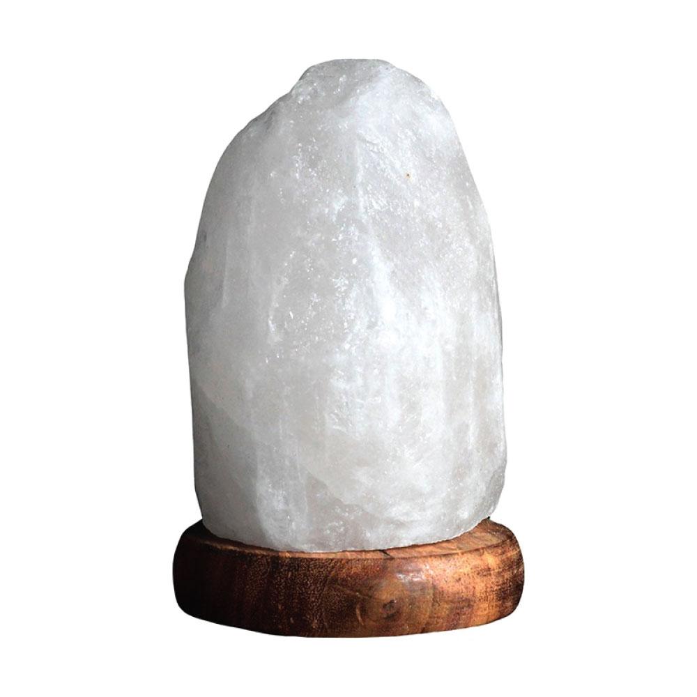 Himalayan White Rock Salt Lamps - 12V 12W Natural Shape Cut Unique Crystal Lamp-1