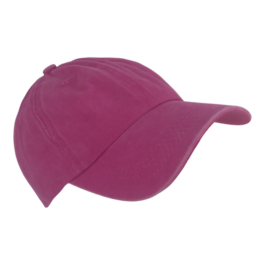 BSTC 6-Panel Baseball Cap, Distressed Cotton, Hot Pink-0