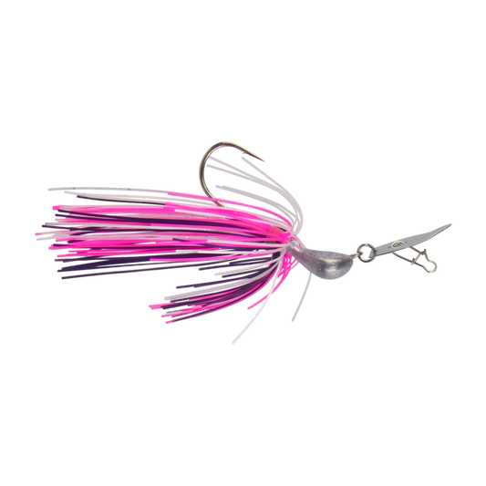Dekoi 14gm Bladed Swim Jig, Chatterbait, Hot Flash, 2 pack-0