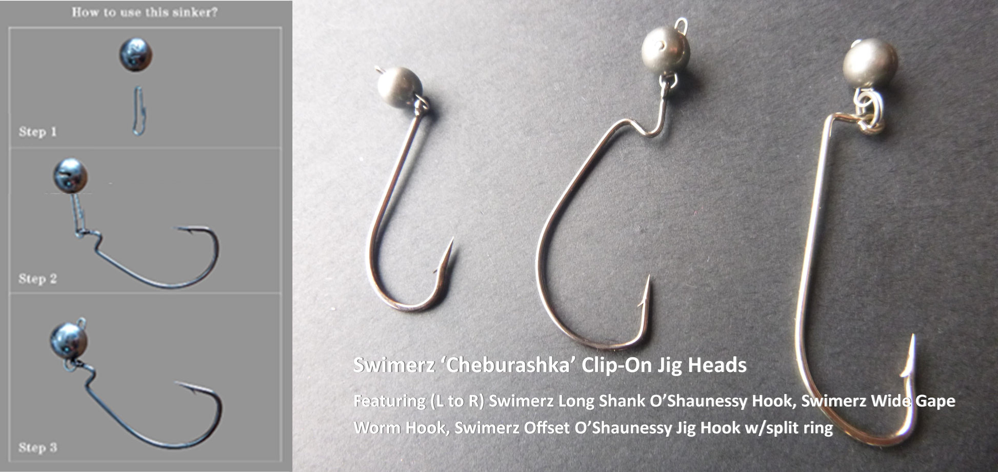 Swimerz 4 Gram Cheburashka Clip-On Jig Head 10 Pack-1