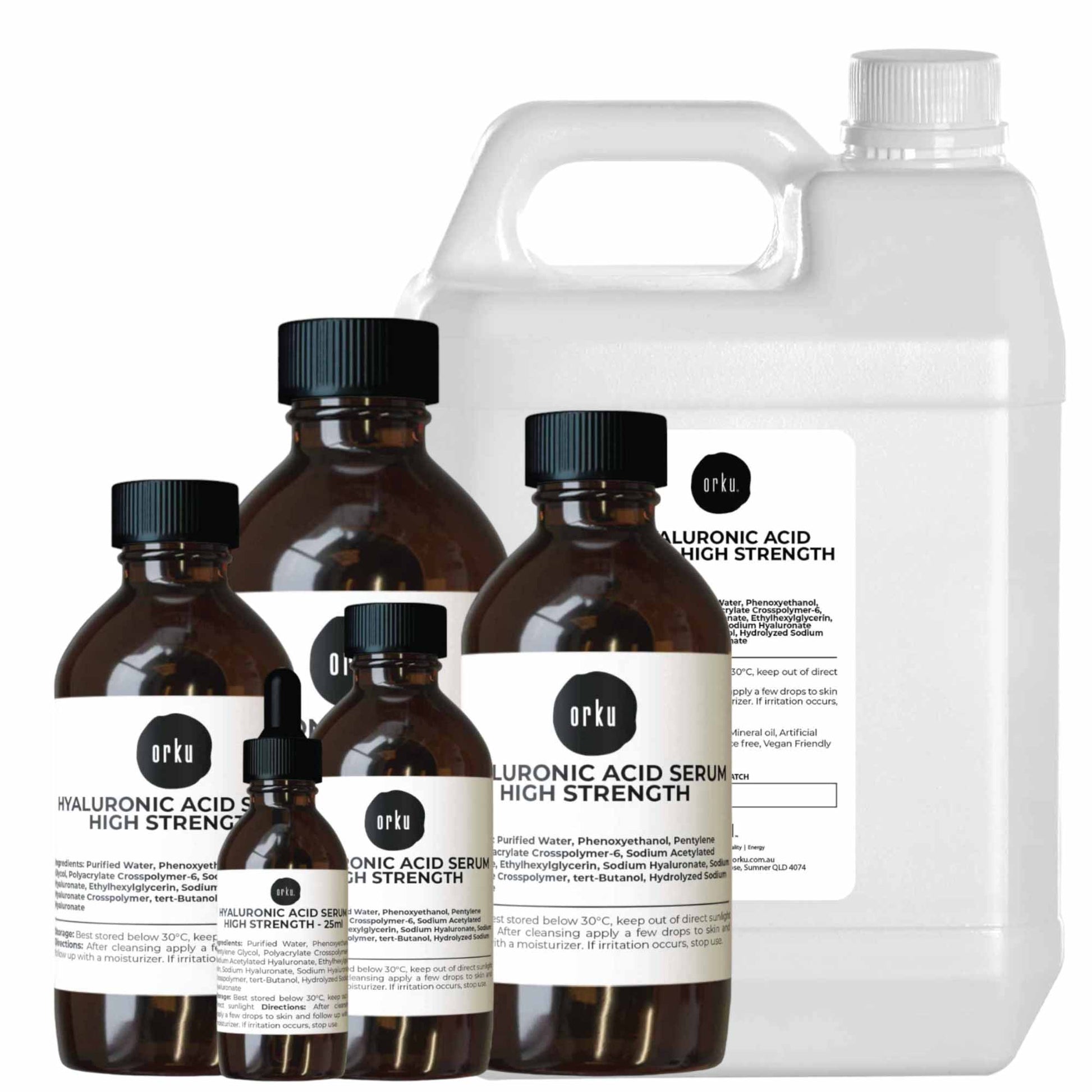 Hyaluronic Acid Serum - High Strength Bulk Cosmetic Face Skin Care-0