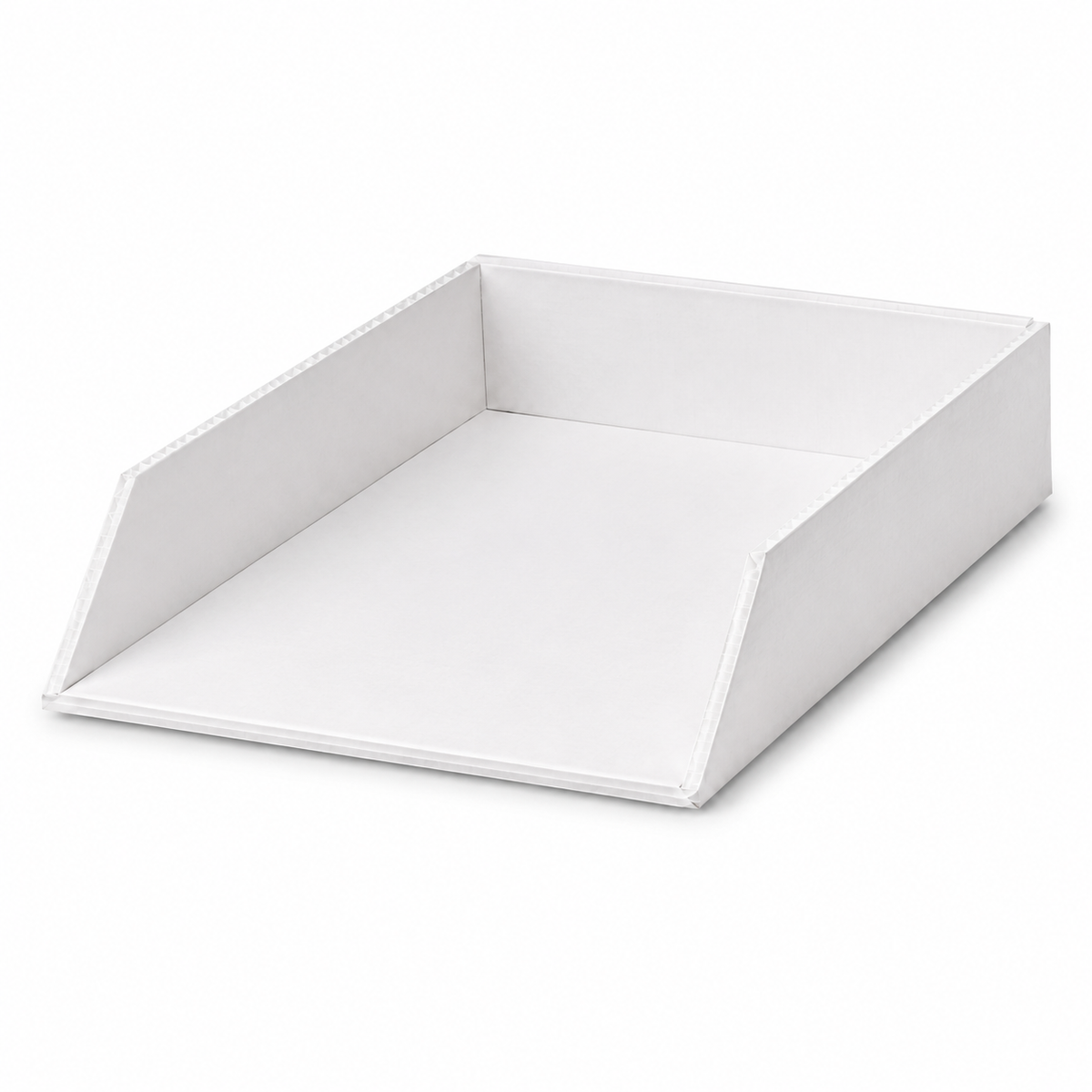6x Italplast Eazi Fold A4 Document Tray in White