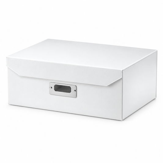 Italplast Eazi Fold A4 Paper Document Storage Box in White