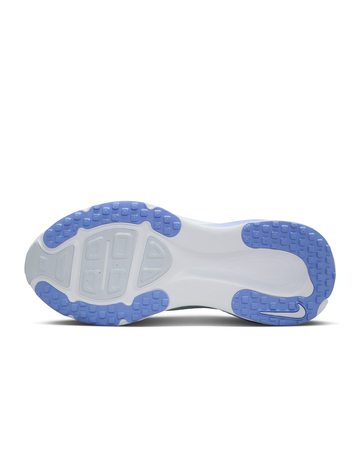 Nike Womens Vomero 18 (D Wide) Sneakers Runners Shoes in White/Football Grey/Royal Pulse