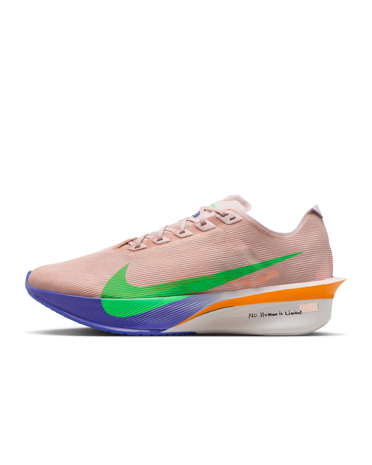 Nike Mens Vaporfly 4 EK Silt Sneakers Shoes Runners in Red/Green Shock-Fire Pink