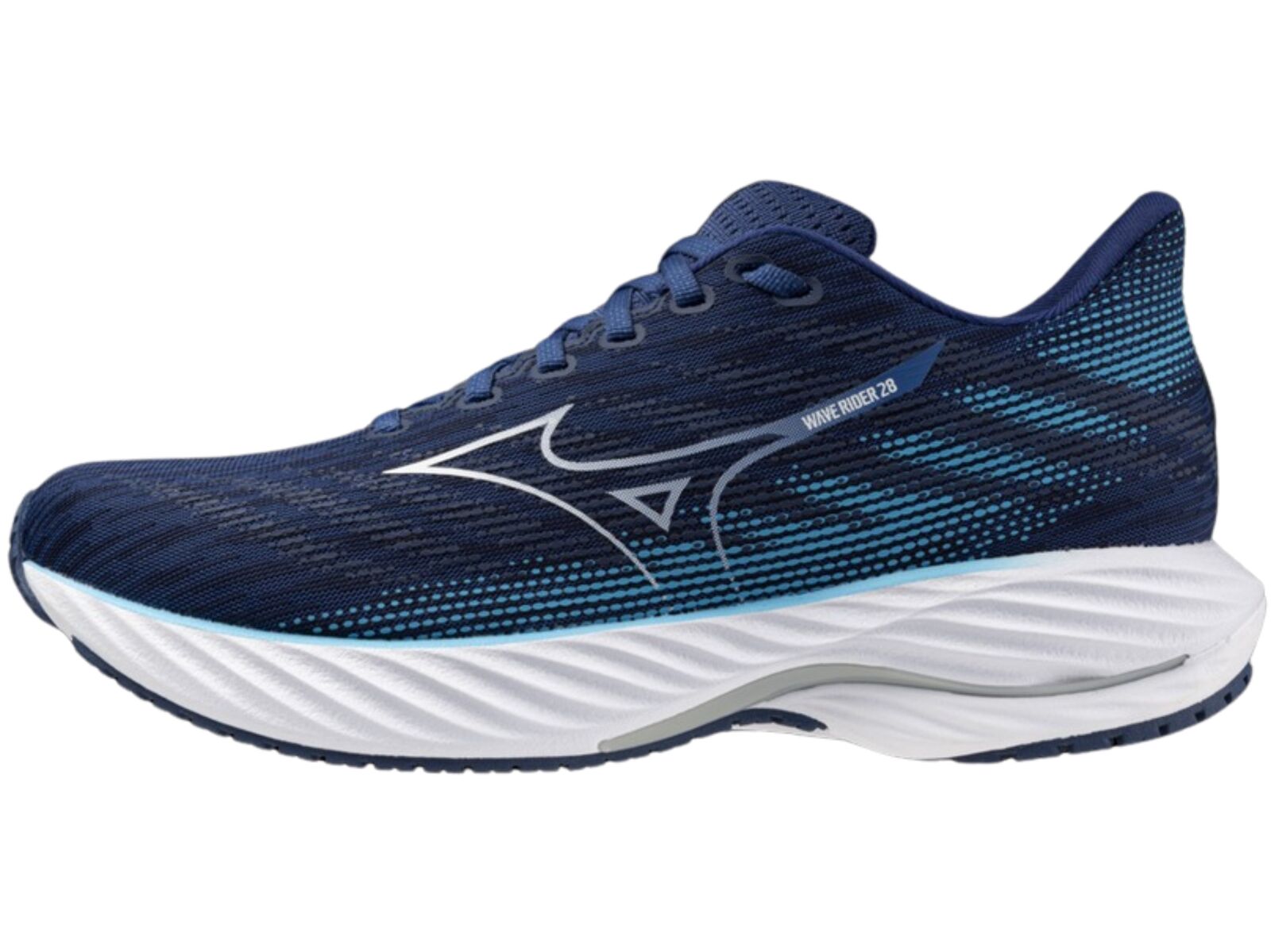 Mizuno Wave Rider 28 Mens Running Shoes Estate Blue / River Blue – US 9.5-0
