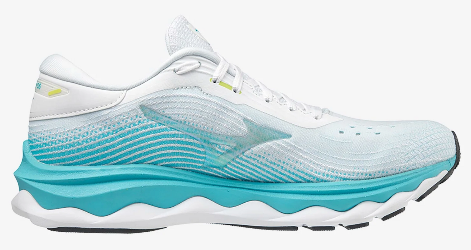 Mizuno Womens Wave Sky 5 Athletic Running Shoes Runners Sneakers - Aqua/White-1