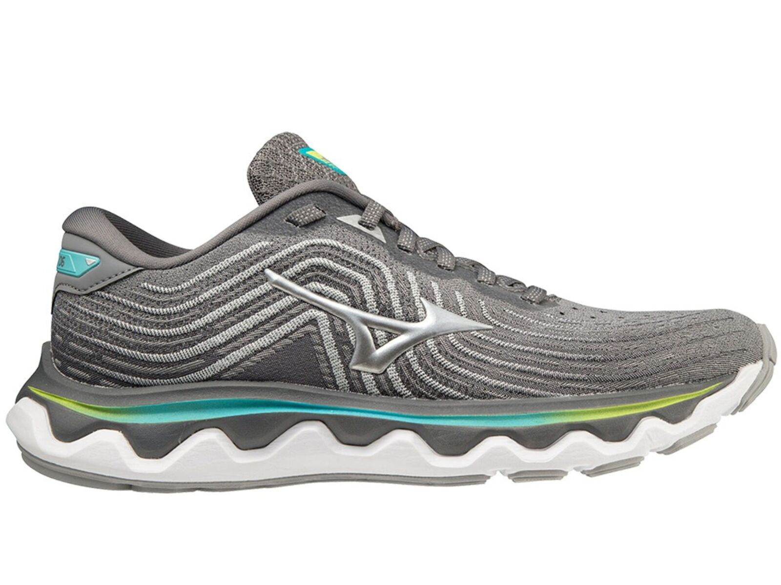 Womens Mizuno Wave Horizon 6 Ultimate Running Shoes Gray/Silver/Blue Curacao in Size 7.5-0