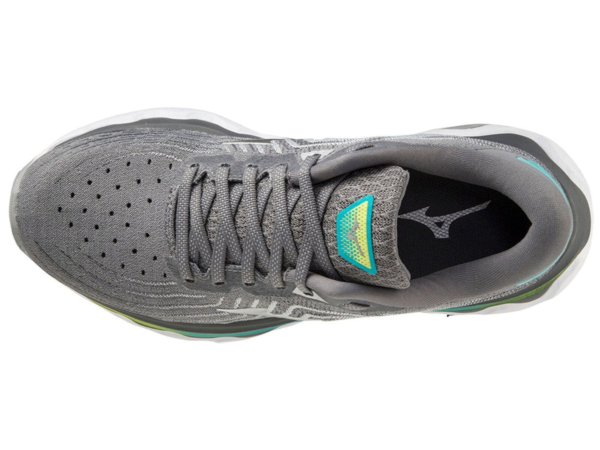 Womens Mizuno Wave Horizon 6 Ultimate Running Shoes Gray/Silver/Blue Curacao in Size US 7.5