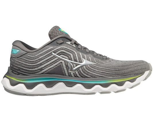 Womens Mizuno Wave Horizon 6 Ultimate Running Shoes Gray/Silver/Blue Curacao in Size US 7.5