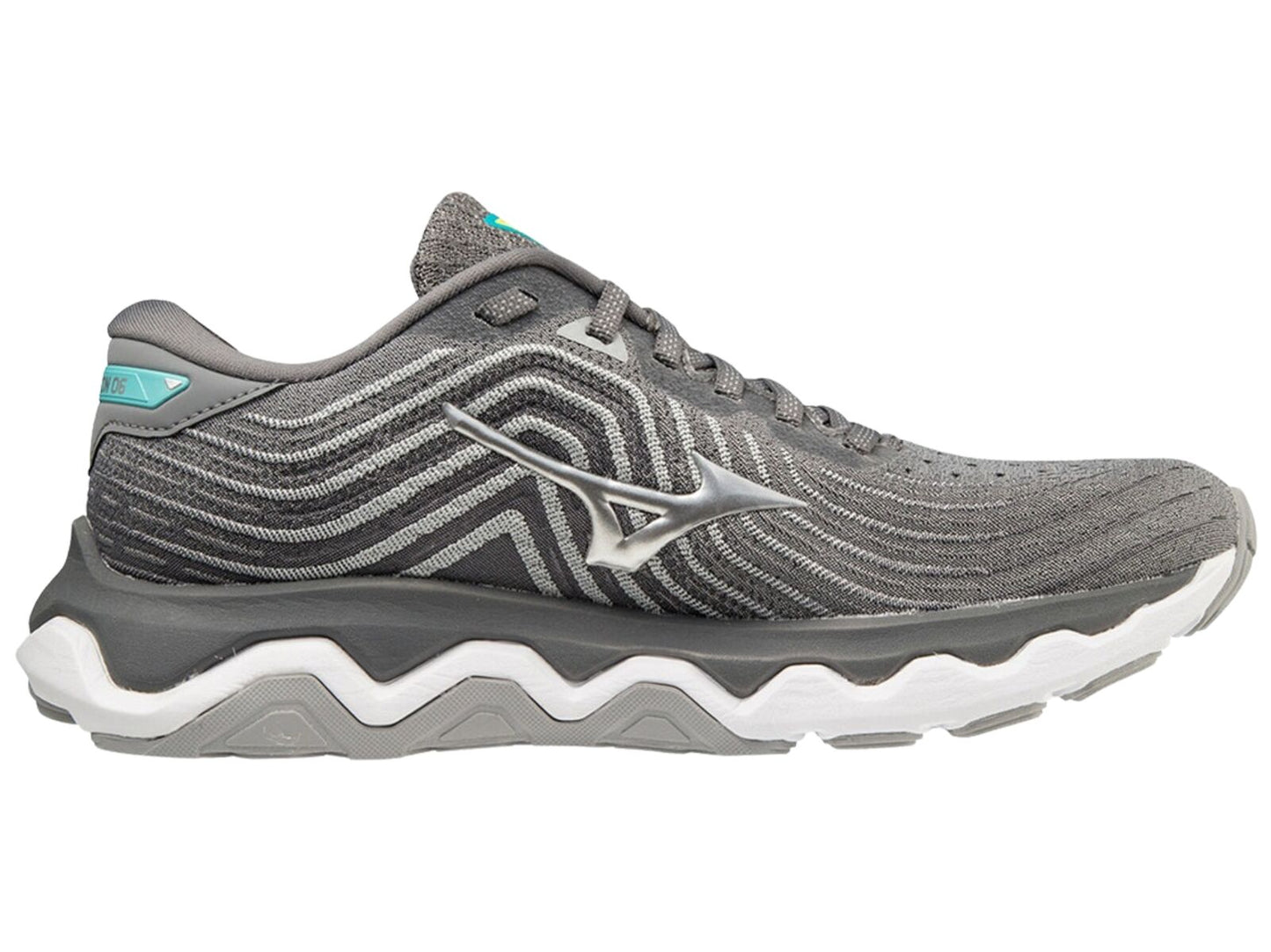 Womens Mizuno Wave Horizon 6 Ultimate Running Shoes Gray/Silver/Blue Curacao in Size 7.5-2