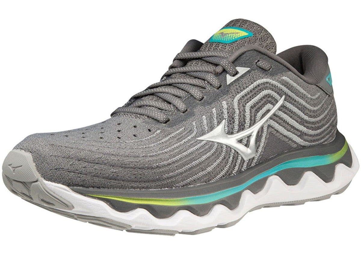 Womens Mizuno Wave Horizon 6 Ultimate Running Shoes Gray/Silver/Blue Curacao in Size US 7.5