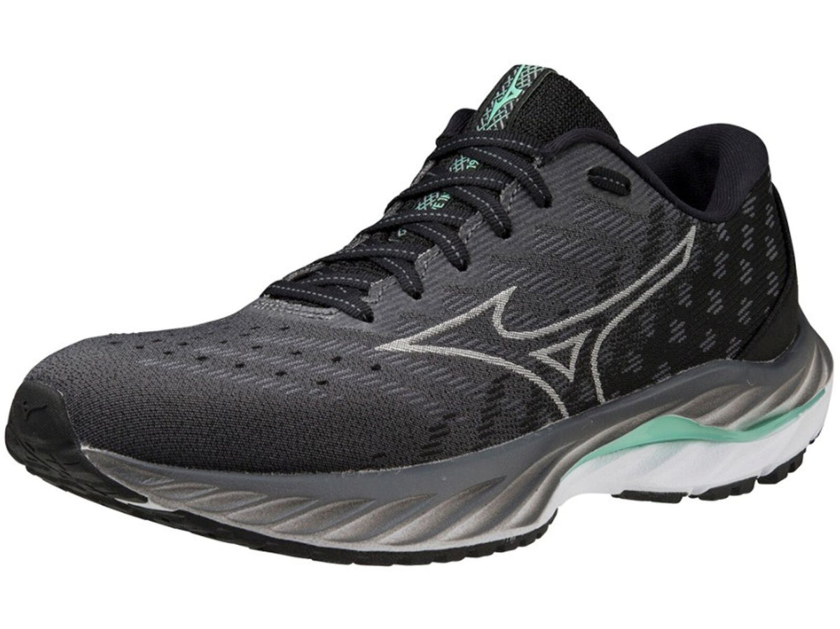 Mizuno Wave Inspire 19 Womens Running Shoes in Iron Gate Nimbus Cloud Spring Bud - Size US 7.5
