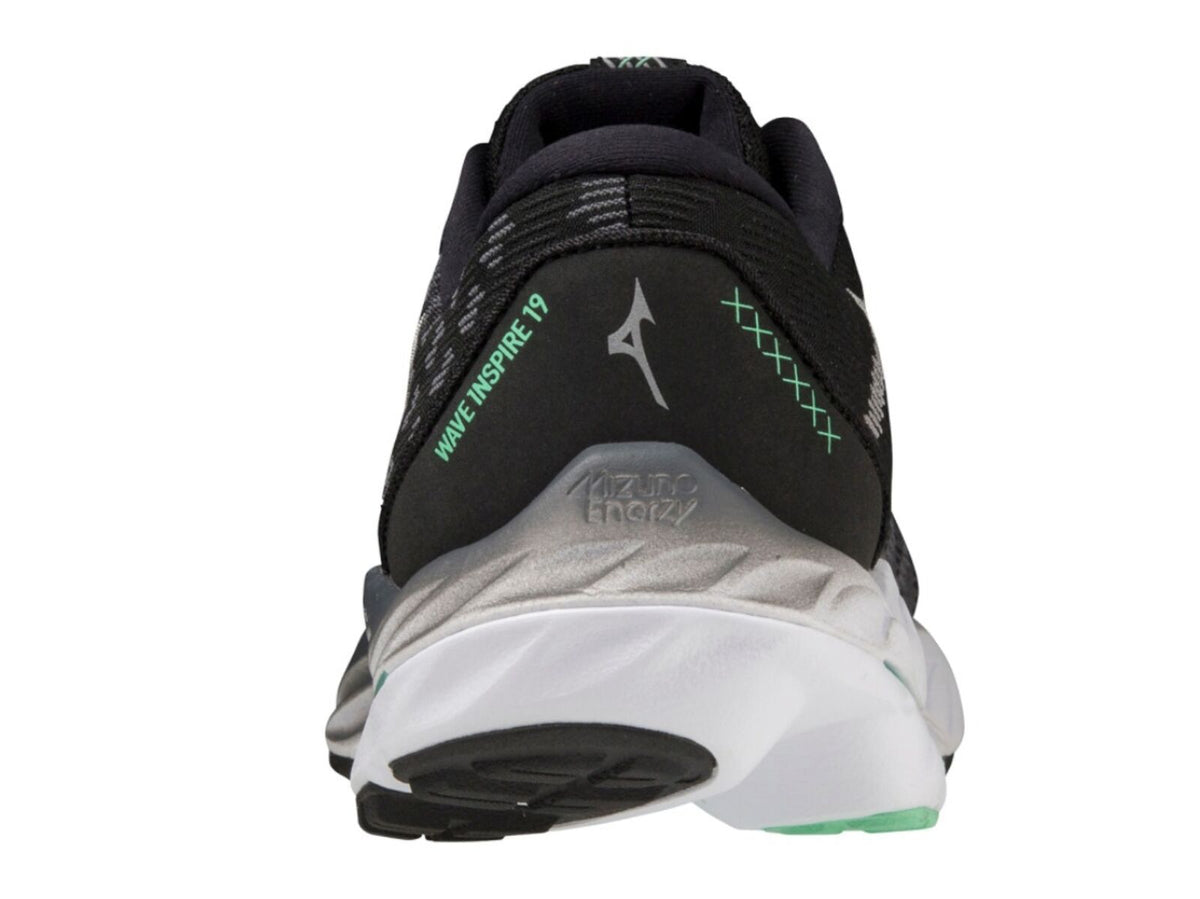 Mizuno Wave Inspire 19 Womens Running Shoes in Iron Gate Nimbus Cloud Spring Bud - Size US 7.5
