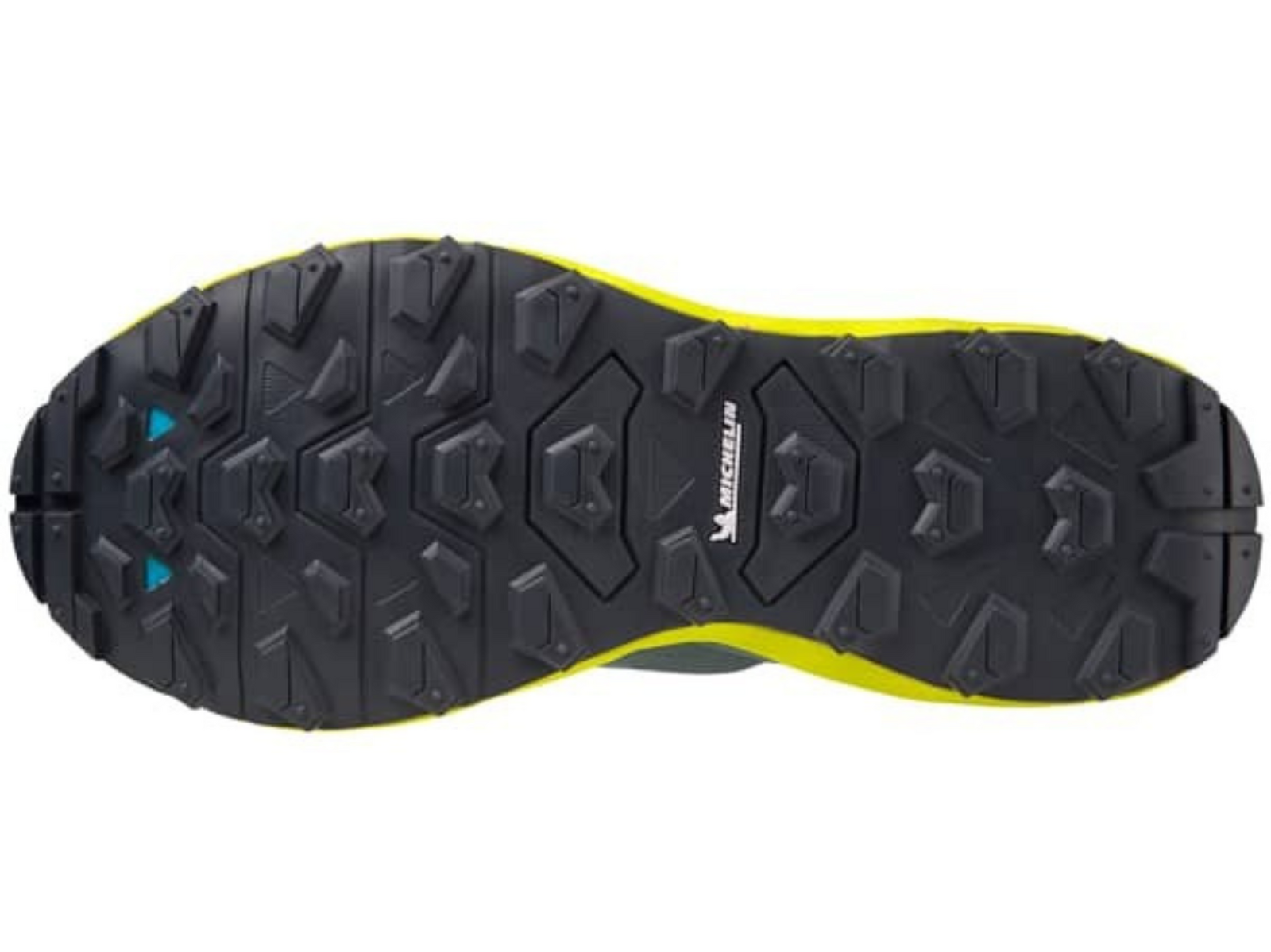 Mizuno Wave Daichi 7 Mens Trail Shoes Gray/Blue/Bolt Size 11.5-3
