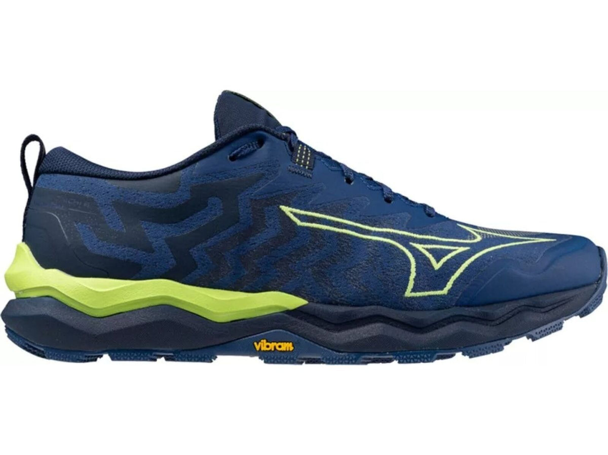 Mizuno Wave Daichi 8 Mens Trail Running Wave Shoes Blue Green – US 11