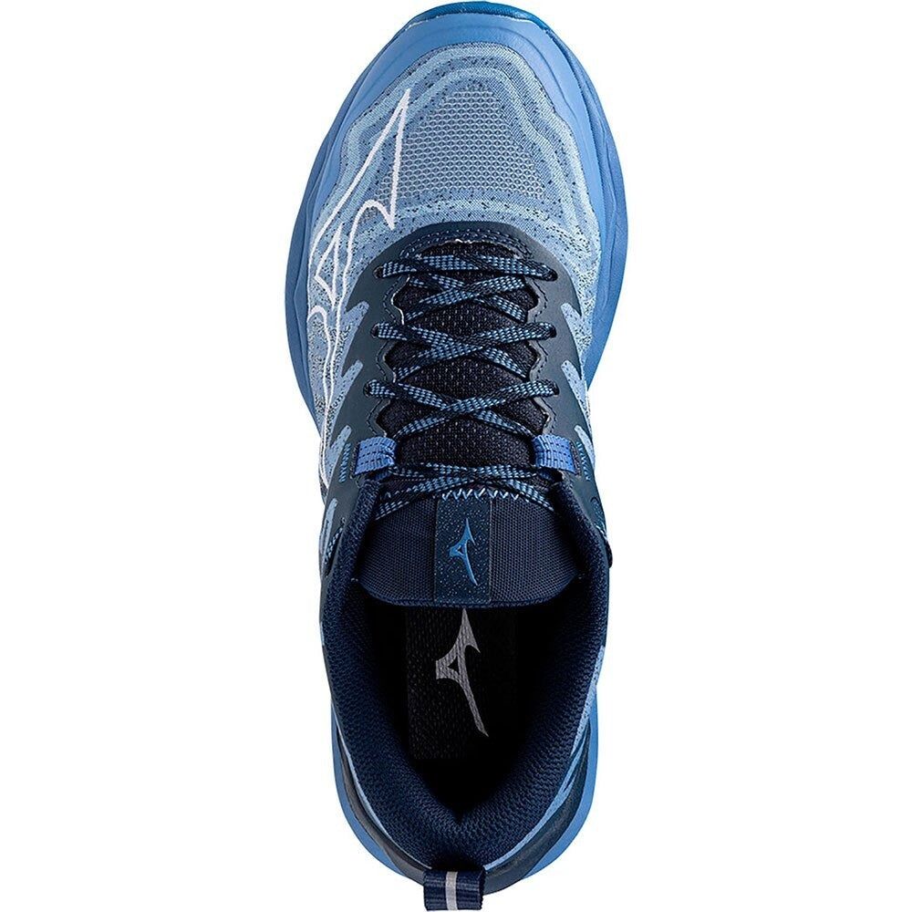 Mizuno Wave Daichi 8 Womens Running Shoes Flow / White / Dress Blue in US 7.5
