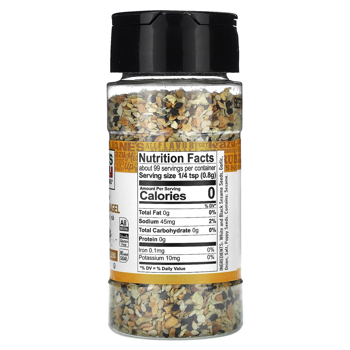 12x Jane's Krazy Mixed up Seasoning - Everything Bagel Seasoning (78g)