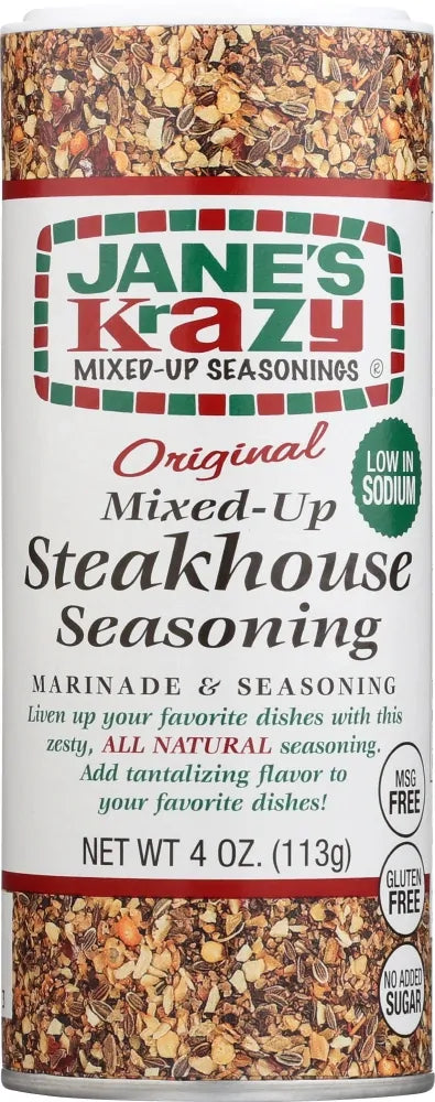 Jane's Krazy Original Mixed-Up Steakhouse Seasoning Marinade Rub (113g)