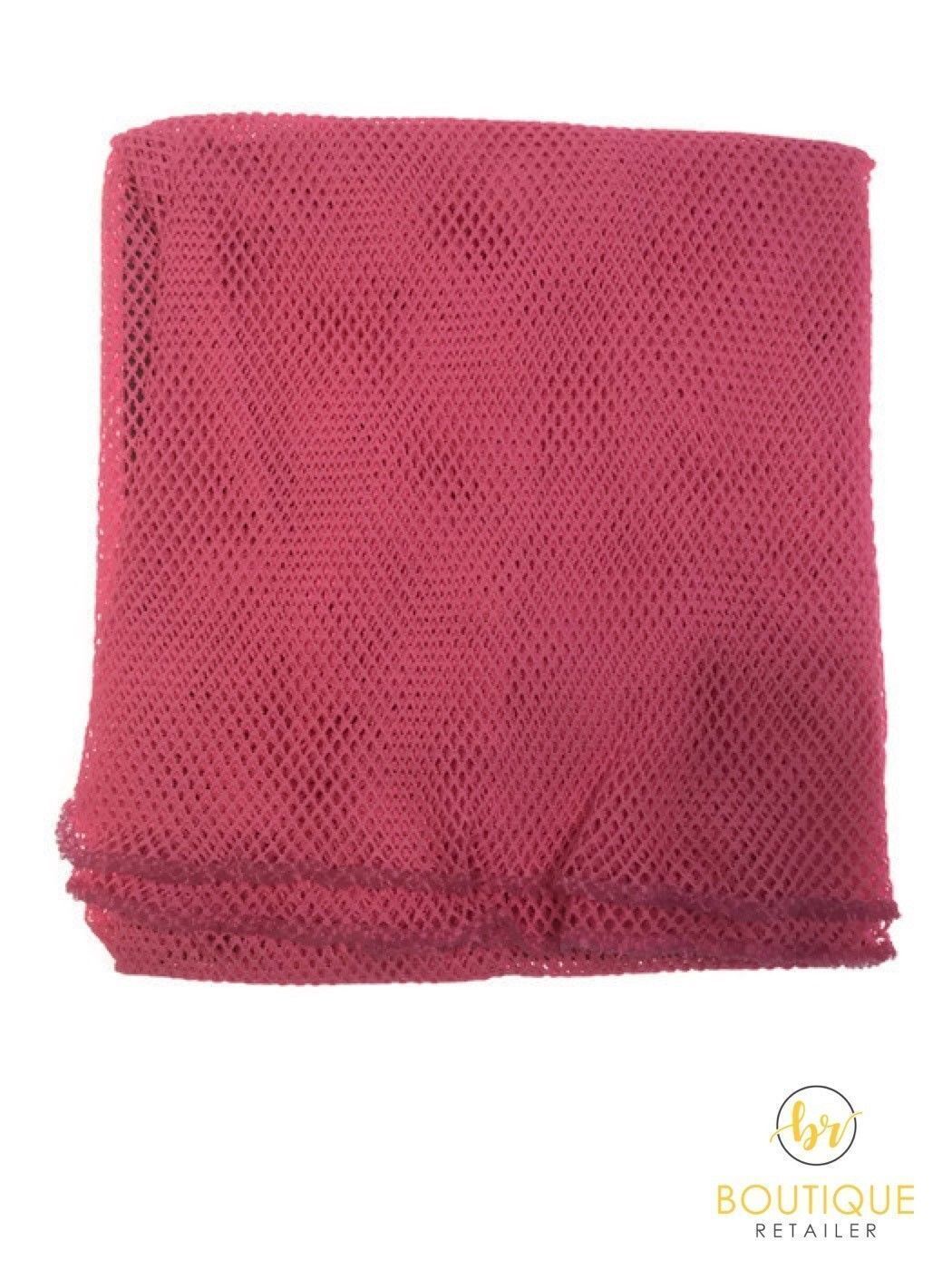3x Womens Fishnet Mesh Tops Long Sleeve Sheer Stretch See Through - Light Pink