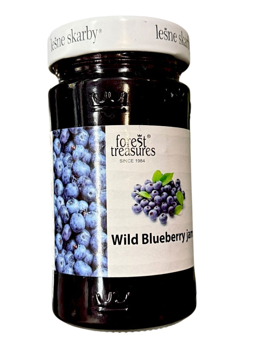 3x 320g Wild Blueberry Jam Spread in Glass Jar - Product of Poland (960g Total)