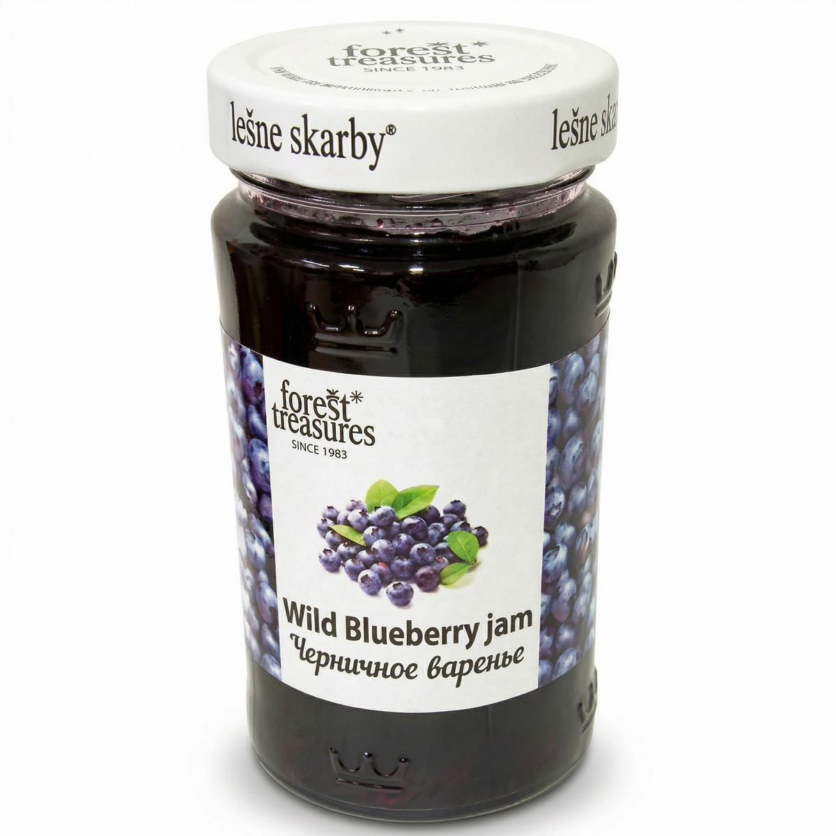 3x 320g Wild Blueberry Jam Spread in Glass Jar - Product of Poland (960g Total)