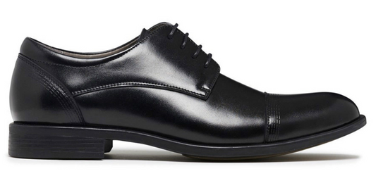 JULIUS MARLOW EXPAND Leather Dress Work Casual Formal Business Shoes Lace Up - Black