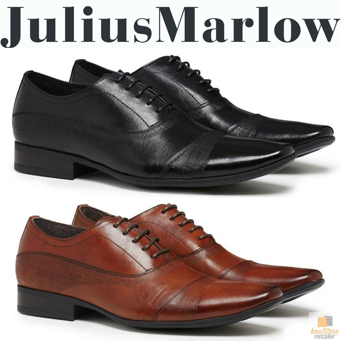JULIUS MARLOW Borris Mens Shoes Lace Up Dress Work Formal Casual Business-1