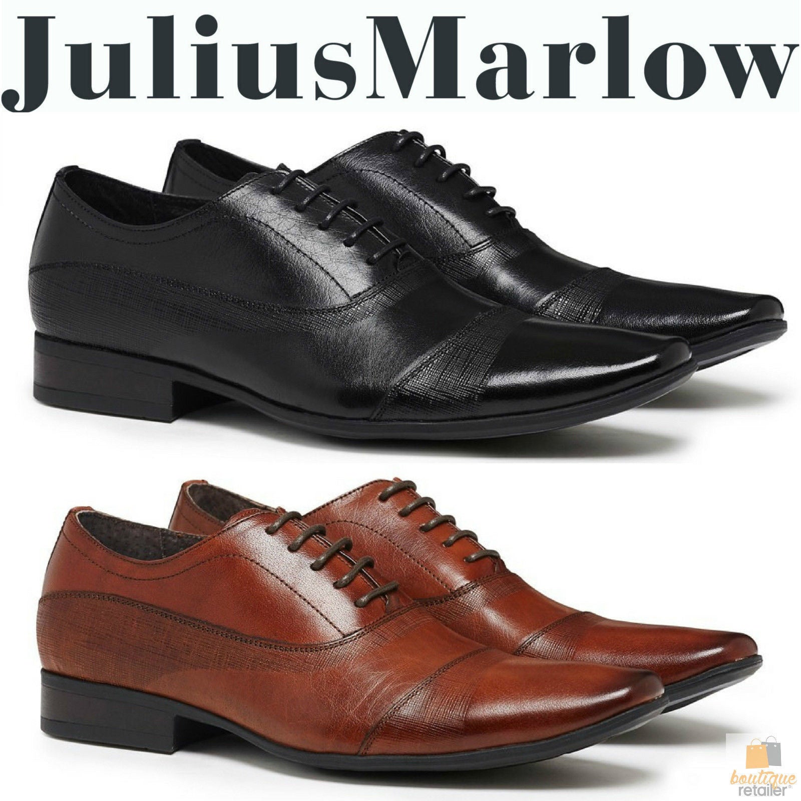 JULIUS MARLOW Borris Mens Shoes Lace Up Dress Work Formal Casual Business-1