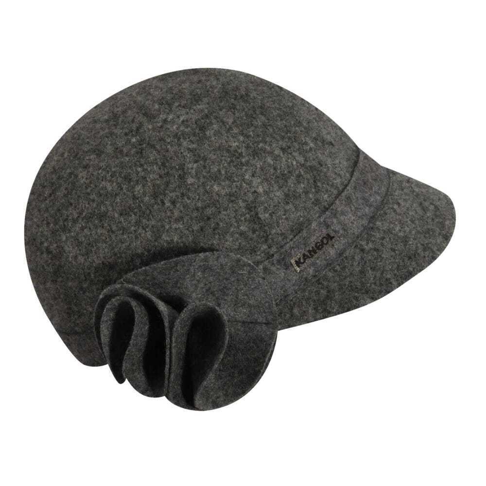 KANGOL Kids Twirl Floral Deeto Cap Hat - Flannel Grey-0