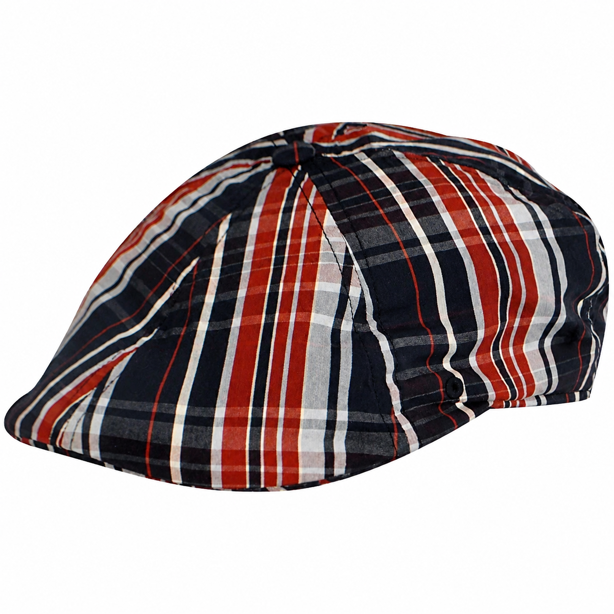 KANGOL Plaid 504 Ivy Cap Newsboy Flat Hat K1359FA FLEXFIT Light Summer Classic - Pixel Plaid - S/M