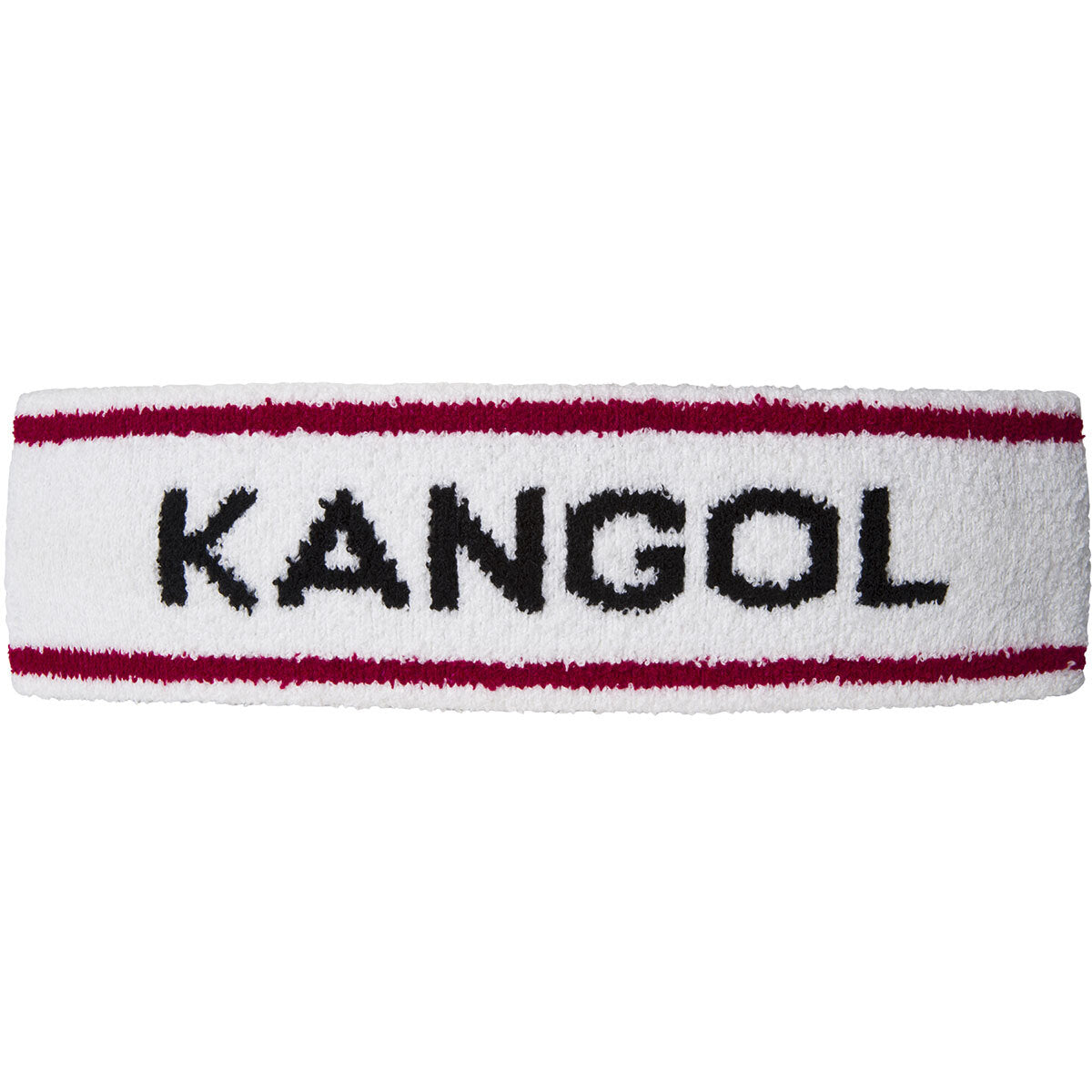 Kangol Bermuda Stripe Headband Gym Sweatband Stretch  - White - One Size-0
