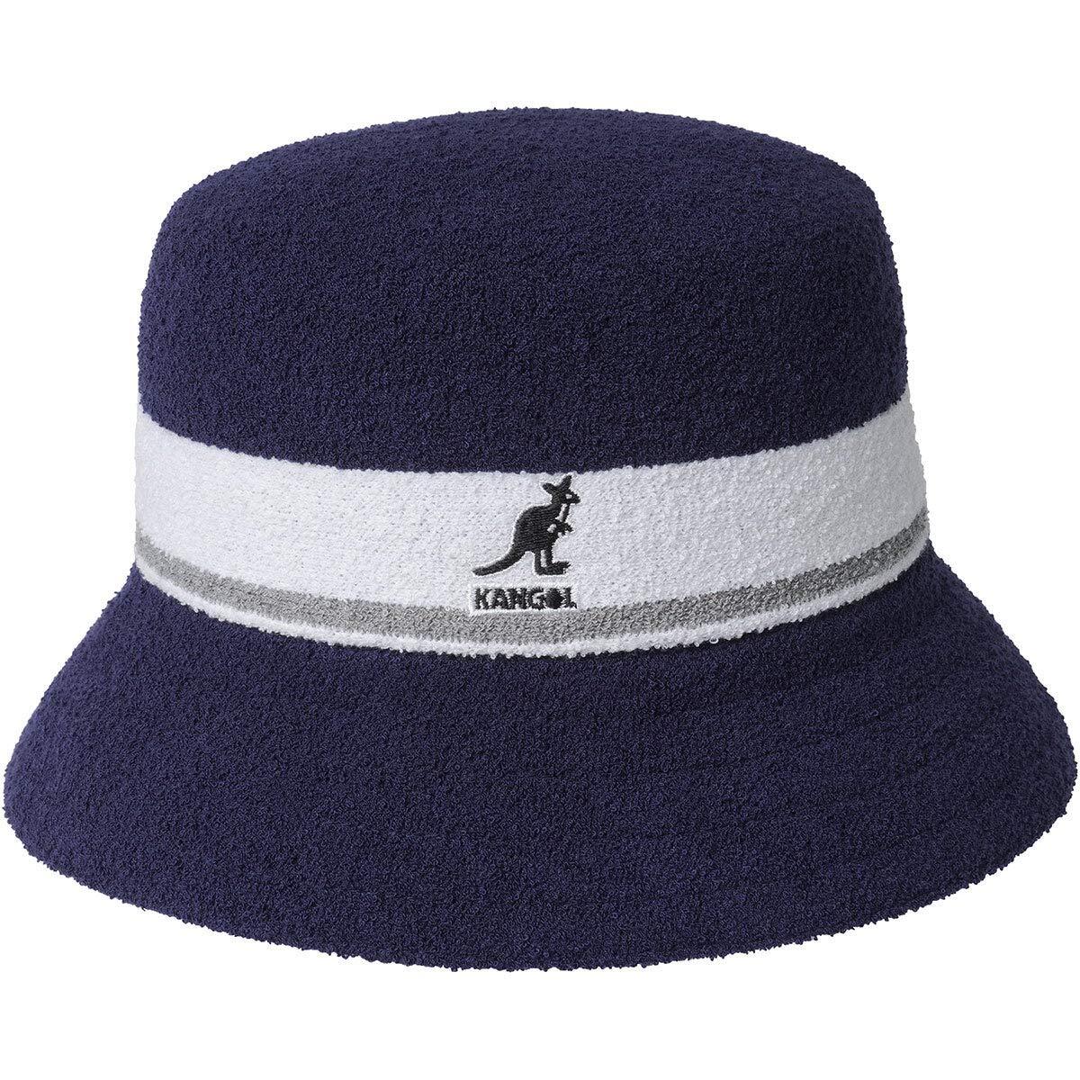 Kangol Bermuda Stripe Bucket Hat Casual Camping Fishing Cap - Navy Blue-3