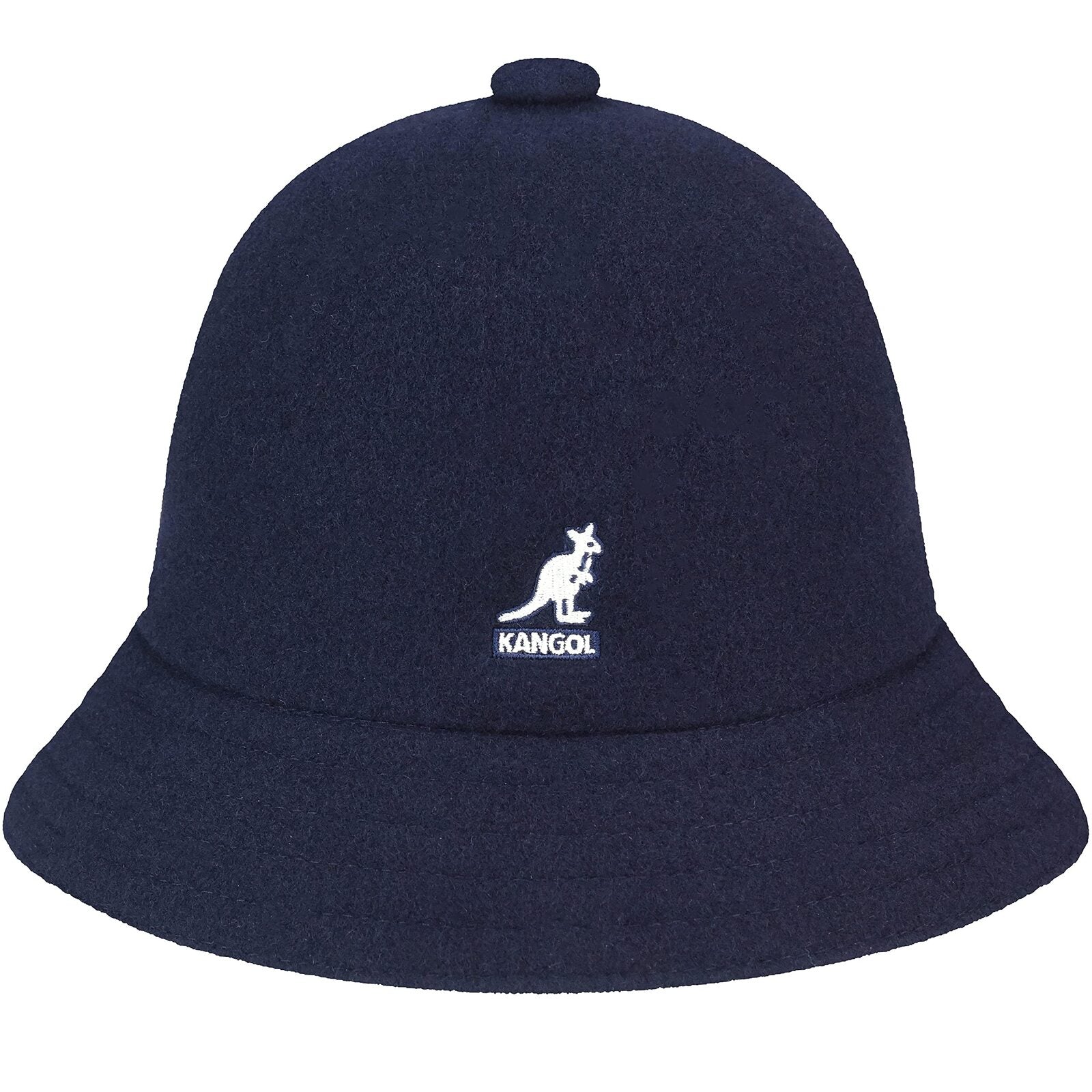 Kangol Wool Casual Unisex Bucket Hat Winter Warm Cap - Dark Blue-5