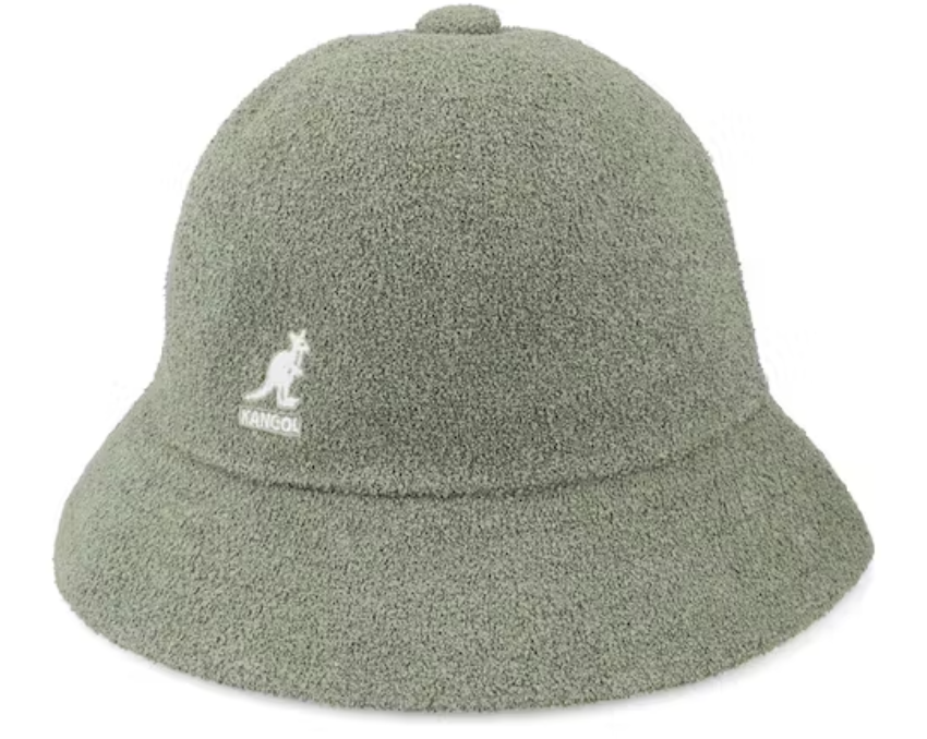 Kangol Wool Casual Unisex Bucket Hat Warm Winter Autumn Cap - Oil Green-1