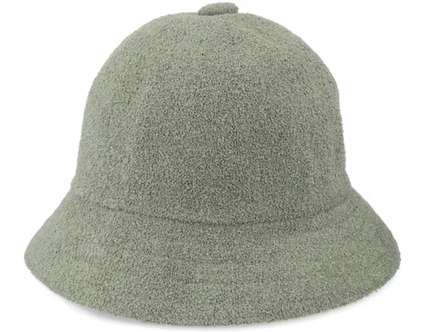 Kangol Wool Casual Unisex Bucket Hat Warm Winter Autumn Cap - Oil Green-4