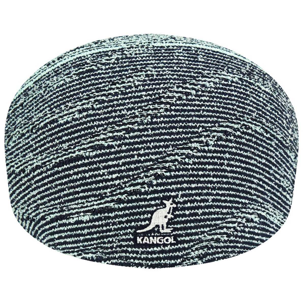 Kangol Mens Wavy Stripe 507 Flat Ivy Cap Classic Fabric Hat - Blue Tint Multi-3